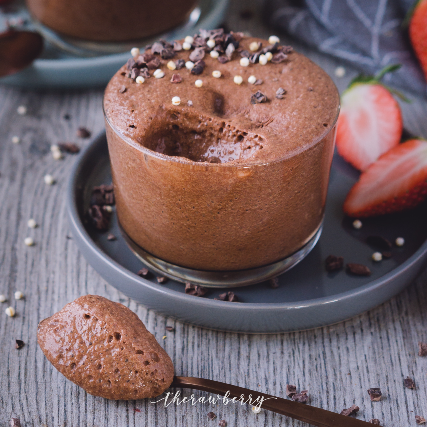 chocolate, aquafaba, recipe, vegan, refined sugar free, spoon, mousse, dessert, vegan food, food, healthy, diet