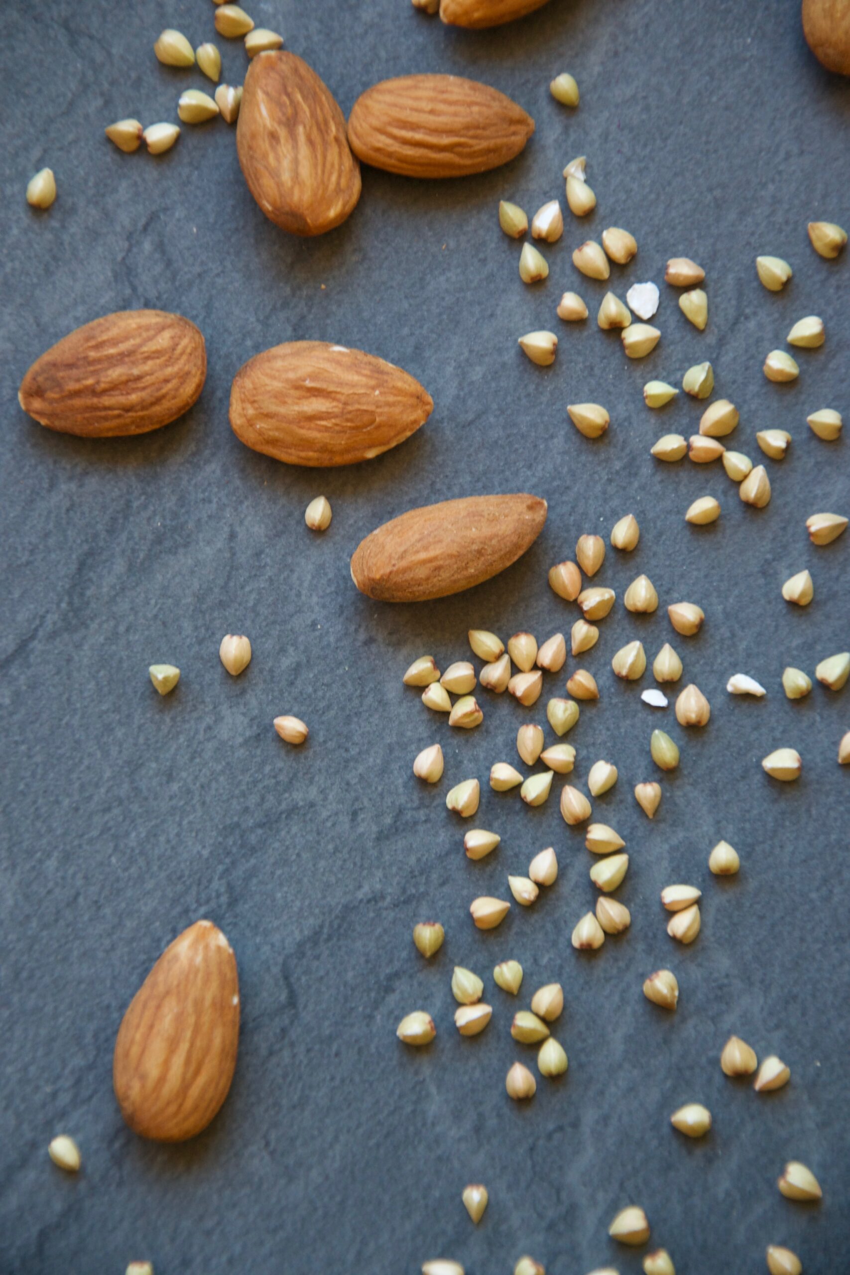 Mandeln, Buchweizen, Buckwheat, Nuss, Nüsse, Almonds