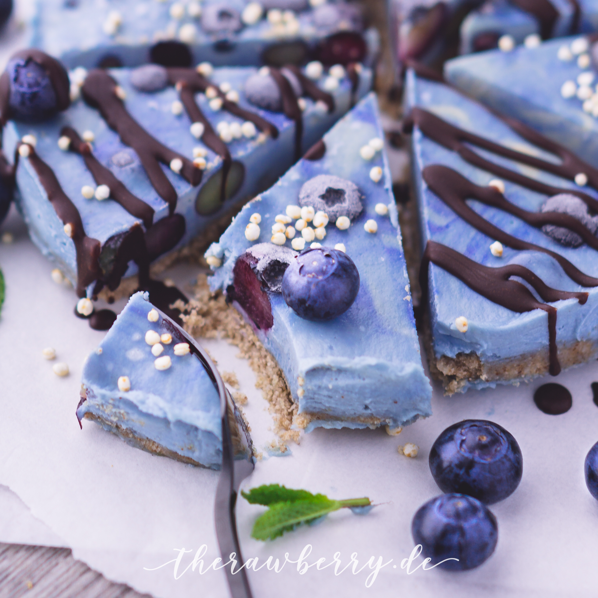 kuchen, roh, vegan, Blaubeeren, blau, spirulina, lecker, gesund, Rezept, schokolade, zuckerfrei, ohne Zucker, Laktose frei, glutunfrei, dessert, Nachtisch, einfach, schnell