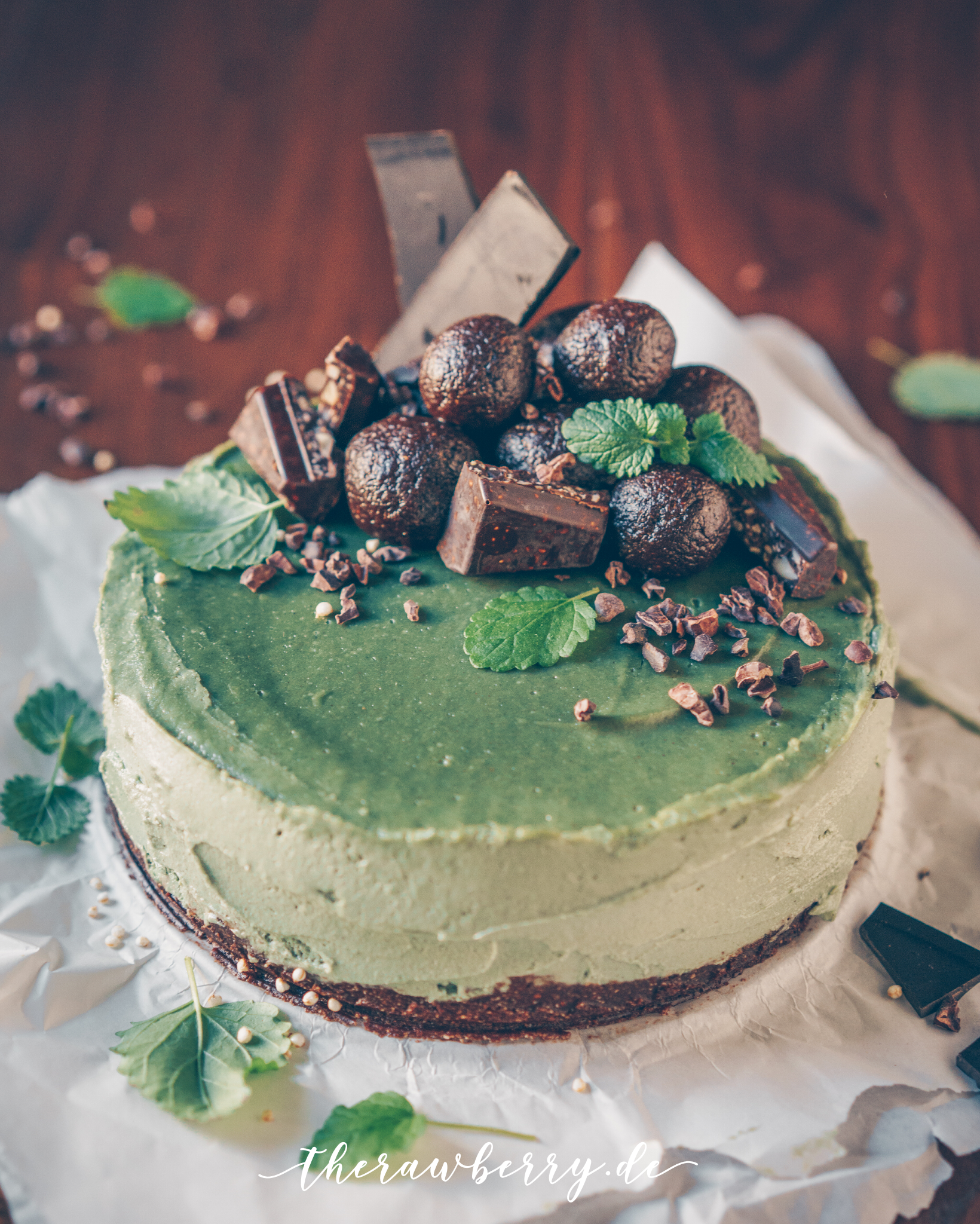 vegan, chocolate, peppermint, raw, cake, kuchen, lecker, delicious, glutenfree, gluten frei, sucker frei, Pfefferminze, chocolate, schokolade, food, essen, Nachtisch, dessert