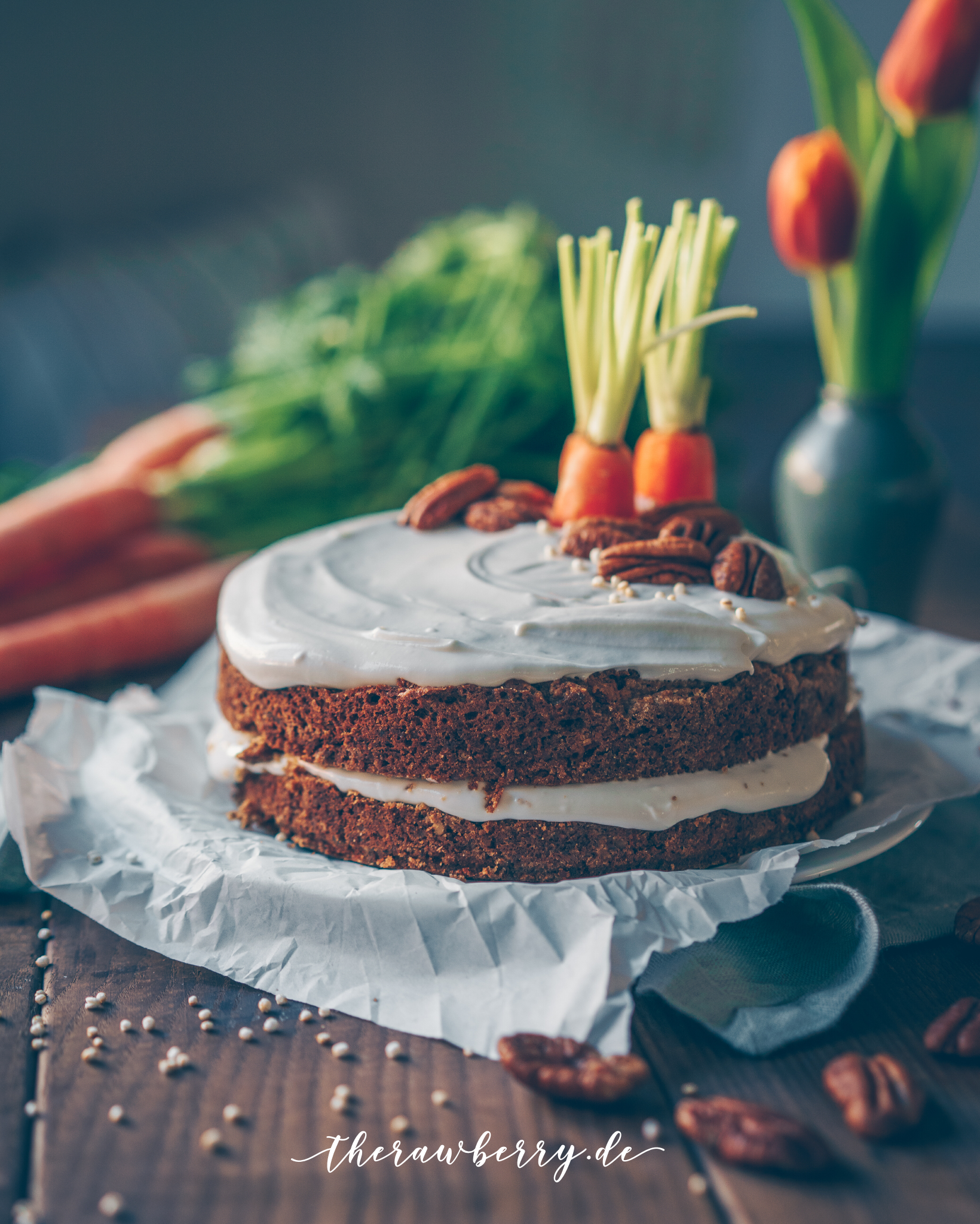 Super Saftiger Karottenkuchen - Veganes Rezept Für Ostern