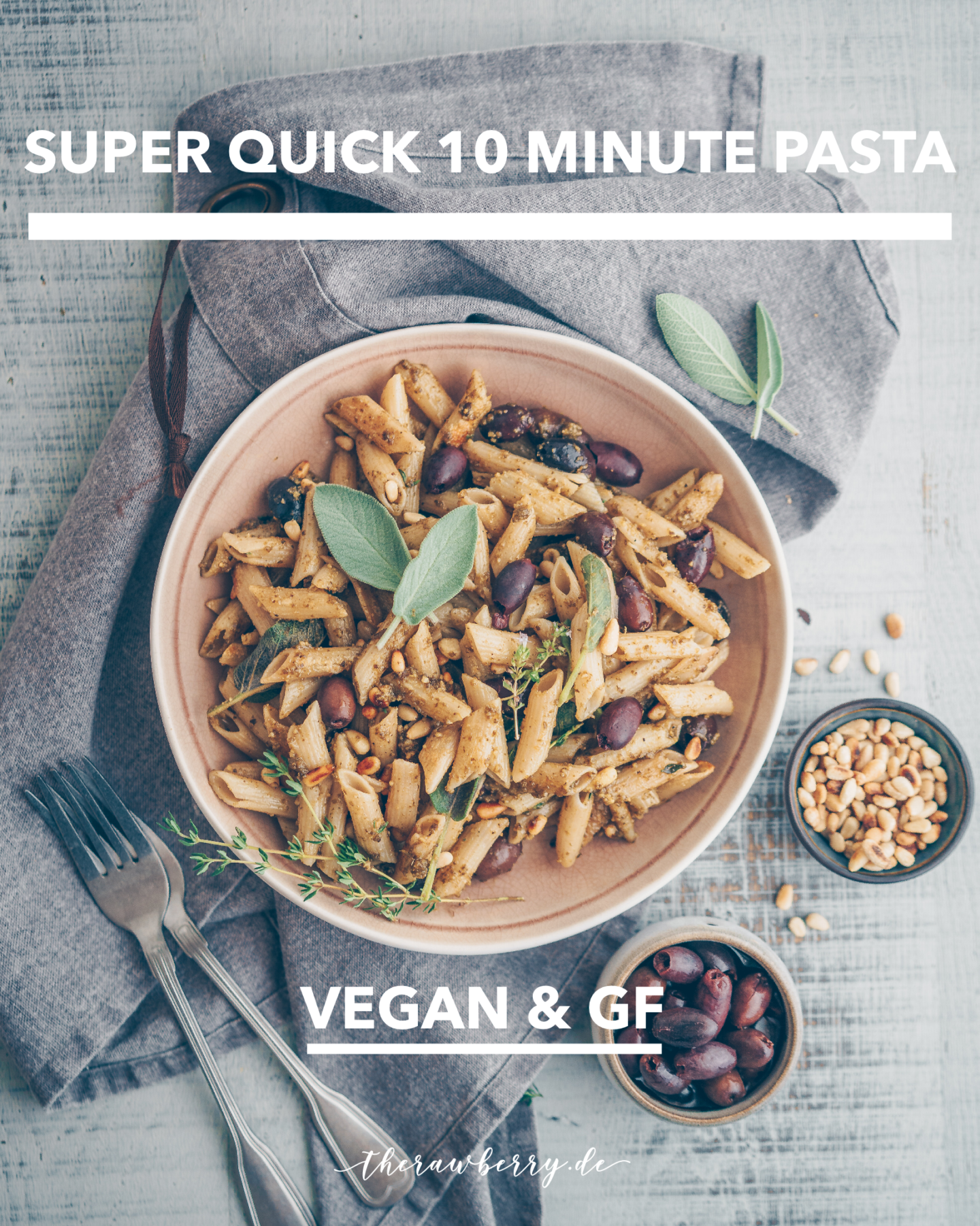 easy, vegan, pasta, dinner, lunch, gluten free, delicious, healthy, glutenfrei, Nudeln, noodles, essen, Mittagessen, Abendessen, kochen, lecker, cooking, whole foods, diet, einfach, simple, schnell, quick, rezept, recipe, olives, olives, sage, salbei
