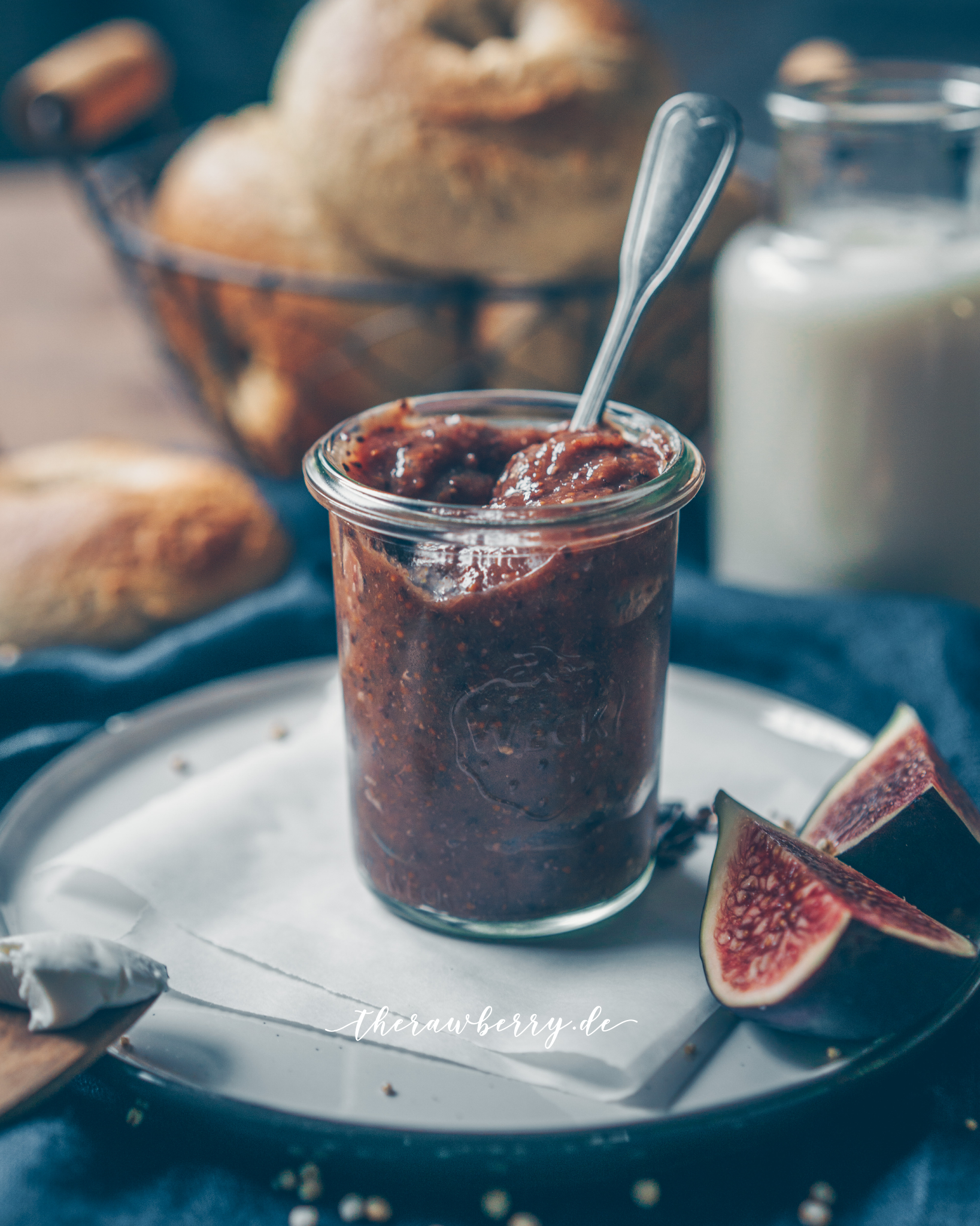 fig, jam, bagels, delicious, fresh, from scratch, vegan, gluten-free, cooking, easy, einfach, kochen, marmalade, jar, glass, Glas, feigen, einfach, lecker, simple, süß, frühstück, breakfast