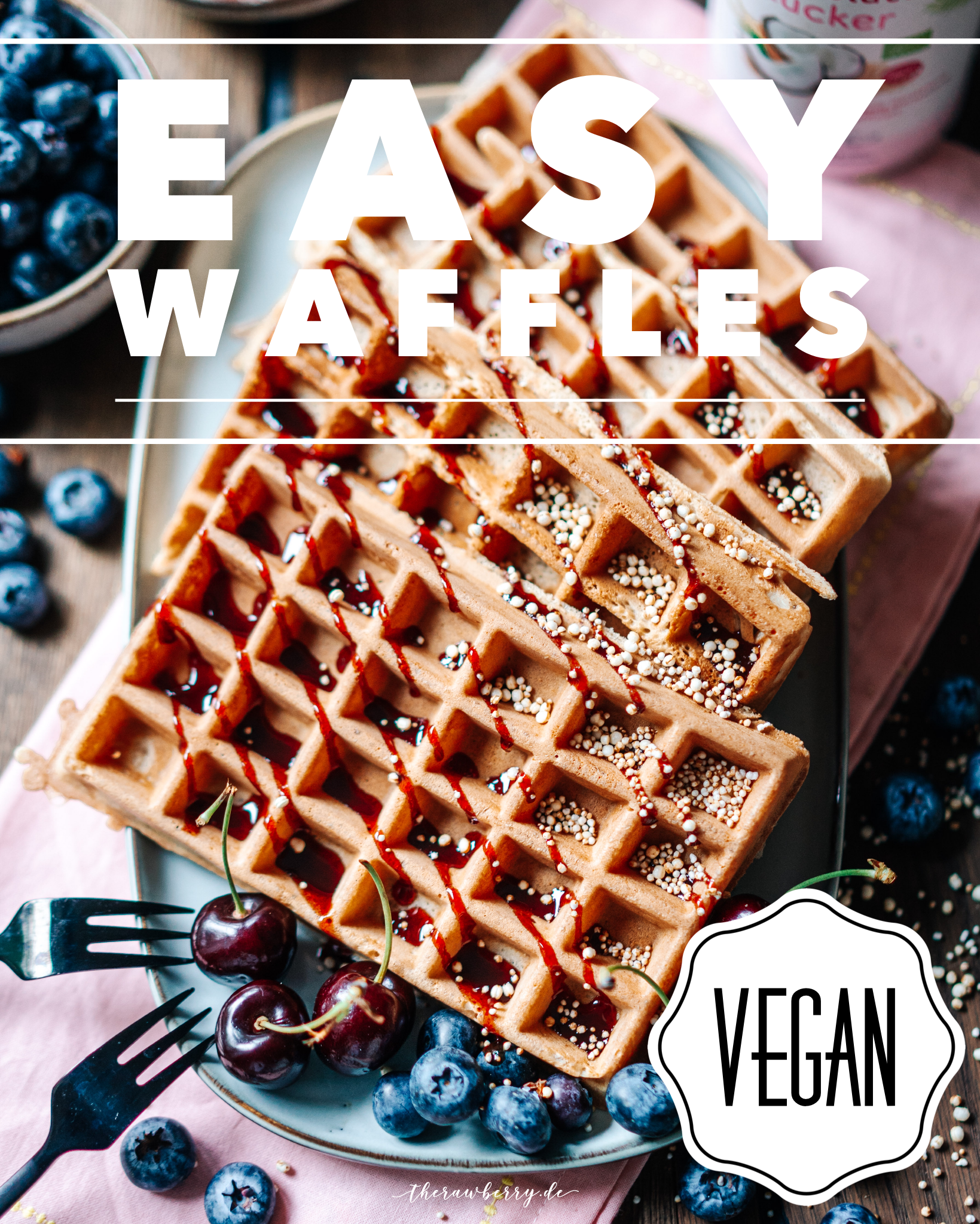waffles, Waffeln, vegan, delicious, lecker, einfach, simple, baking, backen, vegan, coconut sugar, healthified, wholesome, diet, vollwertkost, yum, yummy, food, dessert, essen, frühstück, simple, simpel, therawberry, foodie, plant-based, food photographie, fotografie, Rezept, recipe , brunch