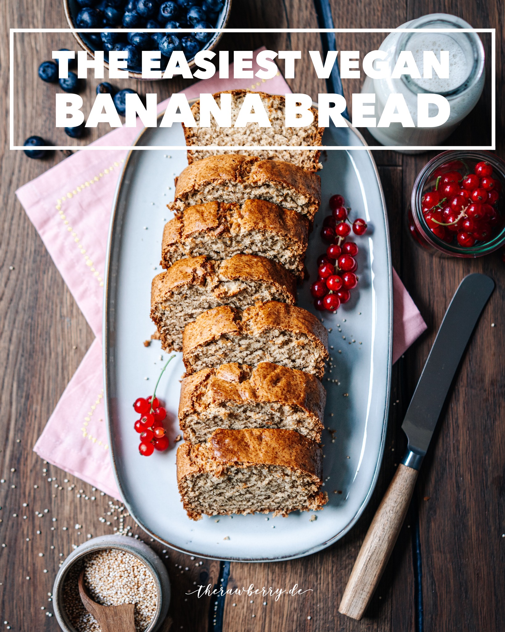 banana bread, Bananenbrot, lecker, delicious, healthy, gesund, vegan, diet, baking, therawberry, food, essen, dessert, snack, nachtisch, backen, diät, whole foods, photography, fotografie, marie dorfschmidt, cake, kuchen, banana, banane, plant-based, dairy free, laktosefrei