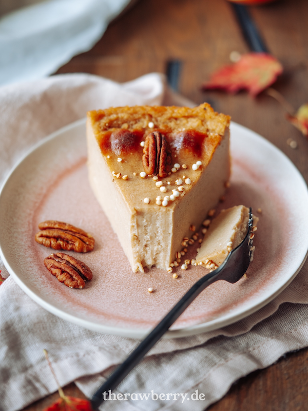 Einfacher, veganer & gebackener Apfel Zimt Käsekuchen Einfacher, veganer & gebackener Apfel Zimt Käsekuchen
