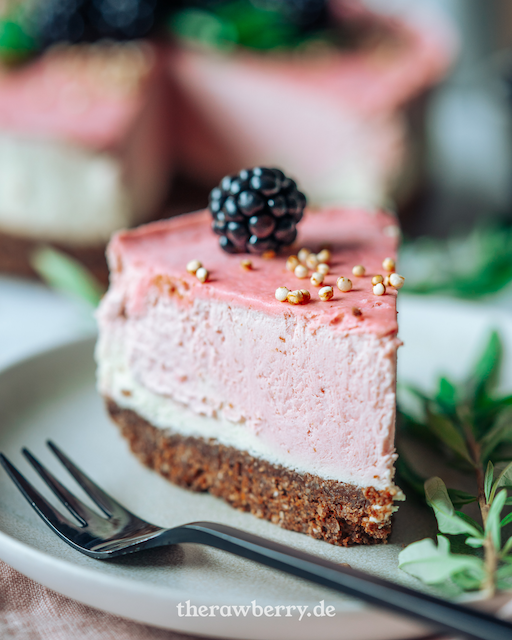 Neapolitan ice cream sandwich cake, therawberry, Eiscreme torte, einfach, lecker, easy, vegan, glutenfree, glutenfrei, kuchen, ohne backen, blackberry, Brombeere, rezept, Marie Dorfschmidt